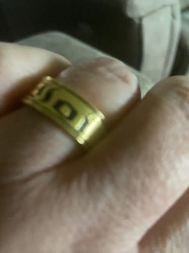 Customer photo review of 8mm Kamea Heirloom Personalized Ring