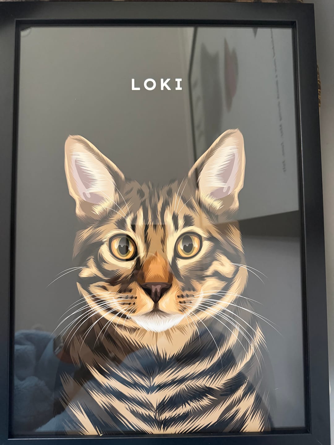 Customer photo review of Custom Pet Portrait - One Pet