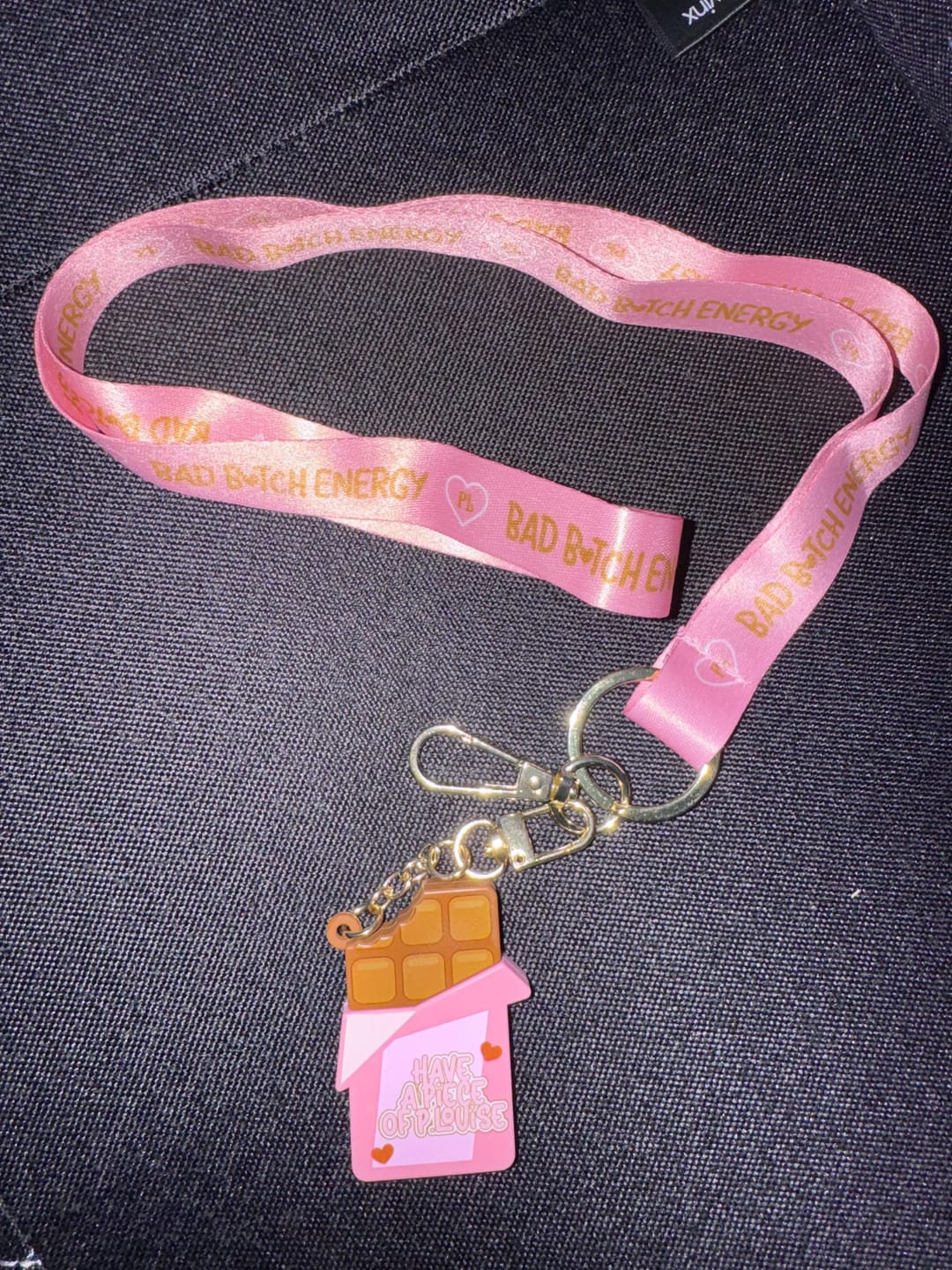 Customer photo review of You're So Charming Neck Lanyard