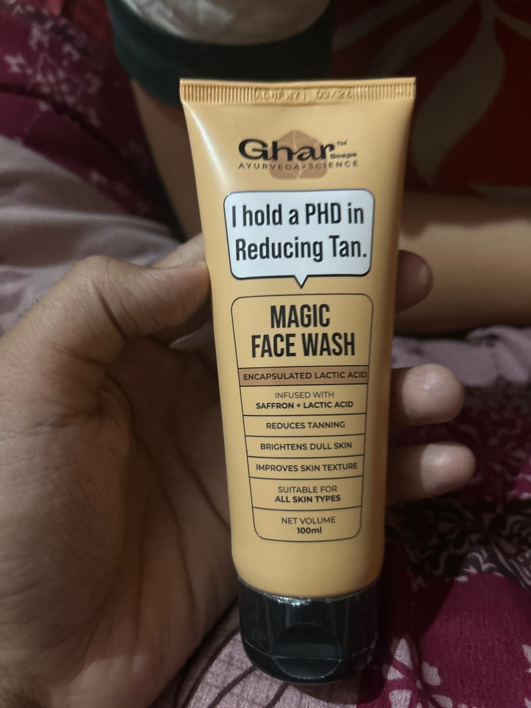 Customer photo review of Magic Soap + Face Wash + Magic Gel Combo To Reduce Tan