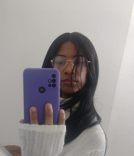 Customer photo review of Lace Front Camili Castanho Escuro Ondulada