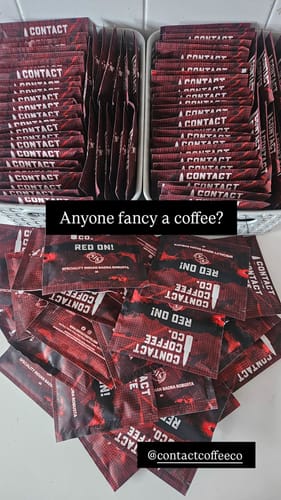 Customer photo review of Single Serve Coffee Brew Bags | Red On!