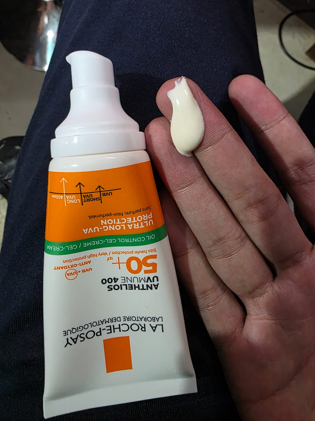 Customer photo review of La Roche-Posay Anthelios UVMune 400 Oil Control Gel-Cream Sunscreen 50+ PA++++