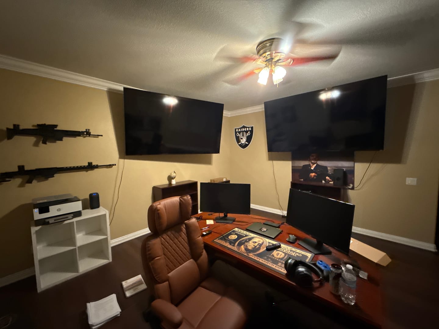 Customer photo review of Las Vegas Raiders Shield 3D Vintage Metal Wall Art