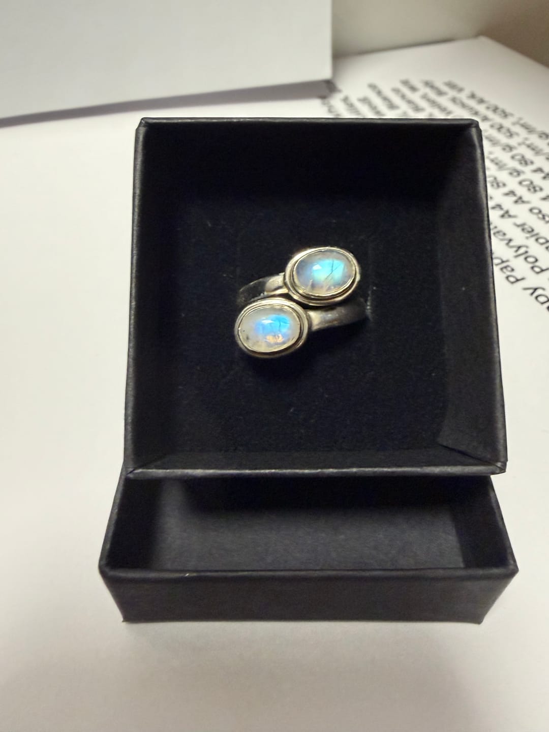 Customer photo review of Anello Double Labradorite - Argento 925