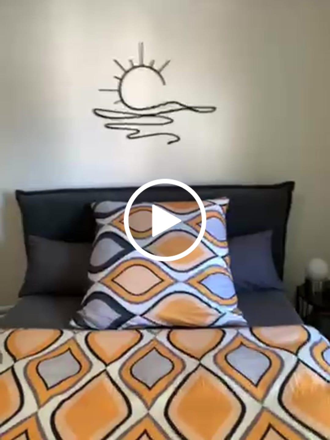 Customer video review of Décoration Murale en Métal - Soleil (SUN.03)