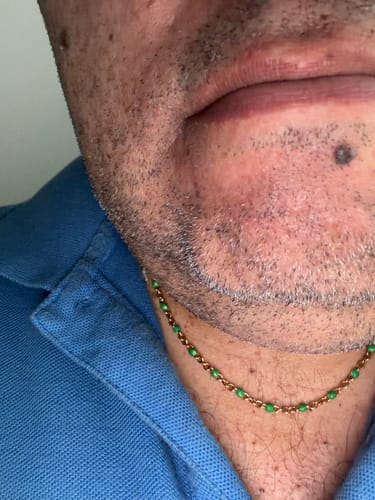 Reseña con foto de un cliente sobre Cadena Green Vienna Link Oro