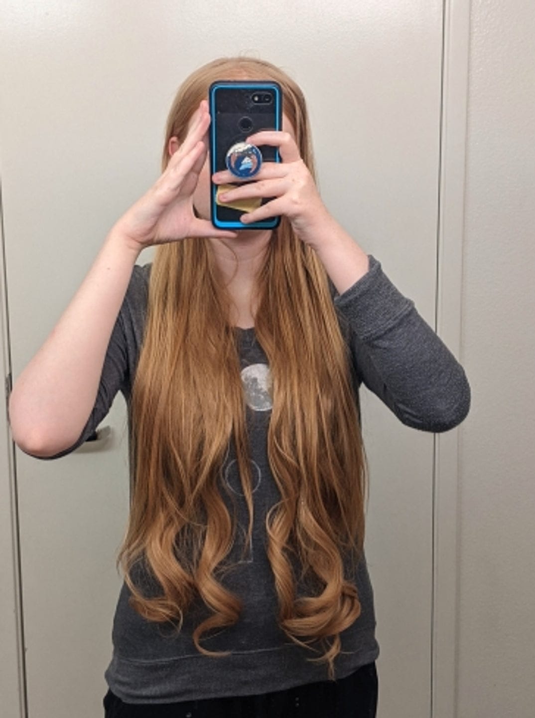 Customer photo review of Remy Clip-In Hair Extensions 100g – Straight