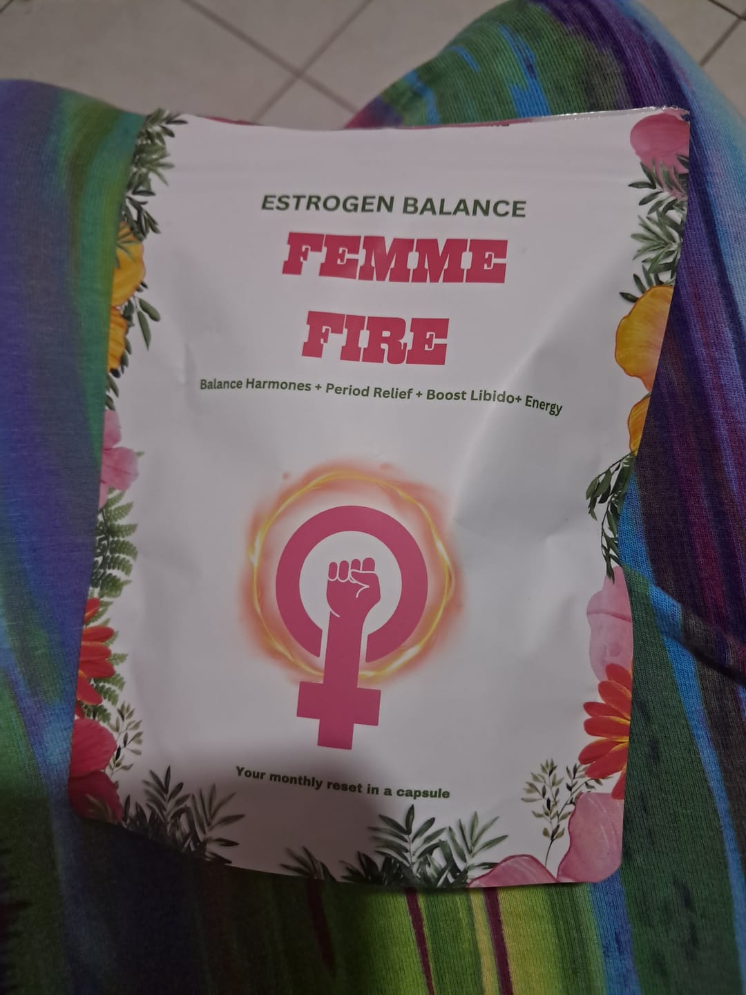 Customer photo review of Femme Fire |  Herbal Female Hormone Balance