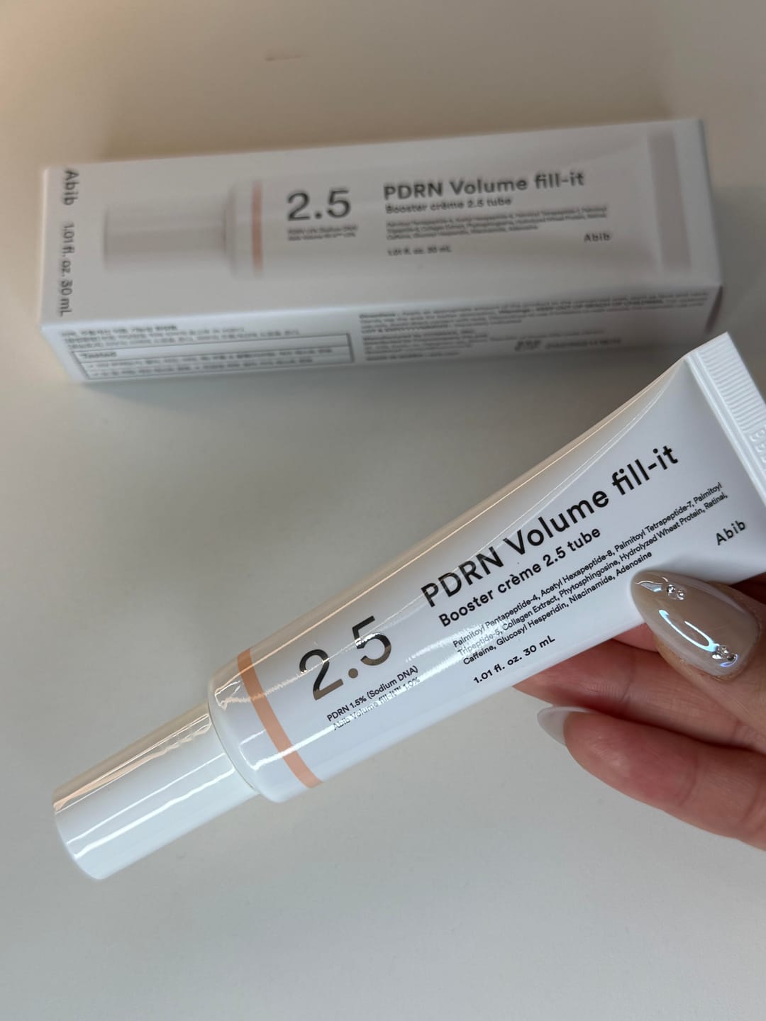 Customer photo review of PDRN Volume fill-it Booster crème 2.5 tube