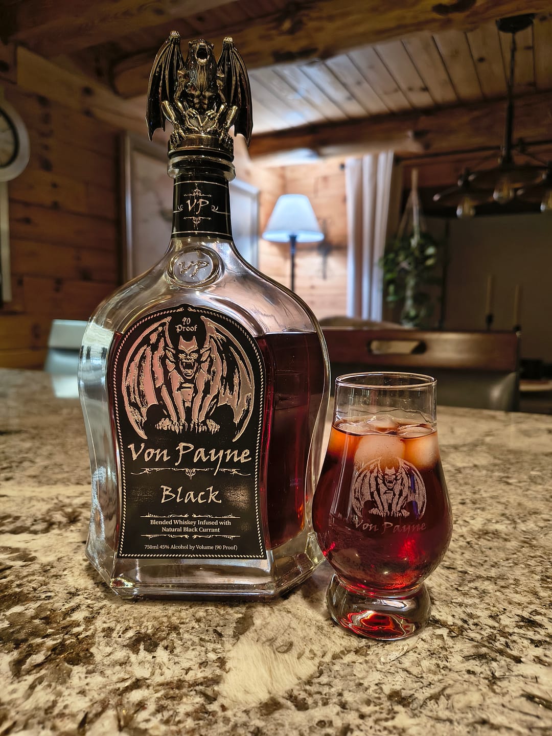 Customer photo review of Von Payne Black Blended Whiskey