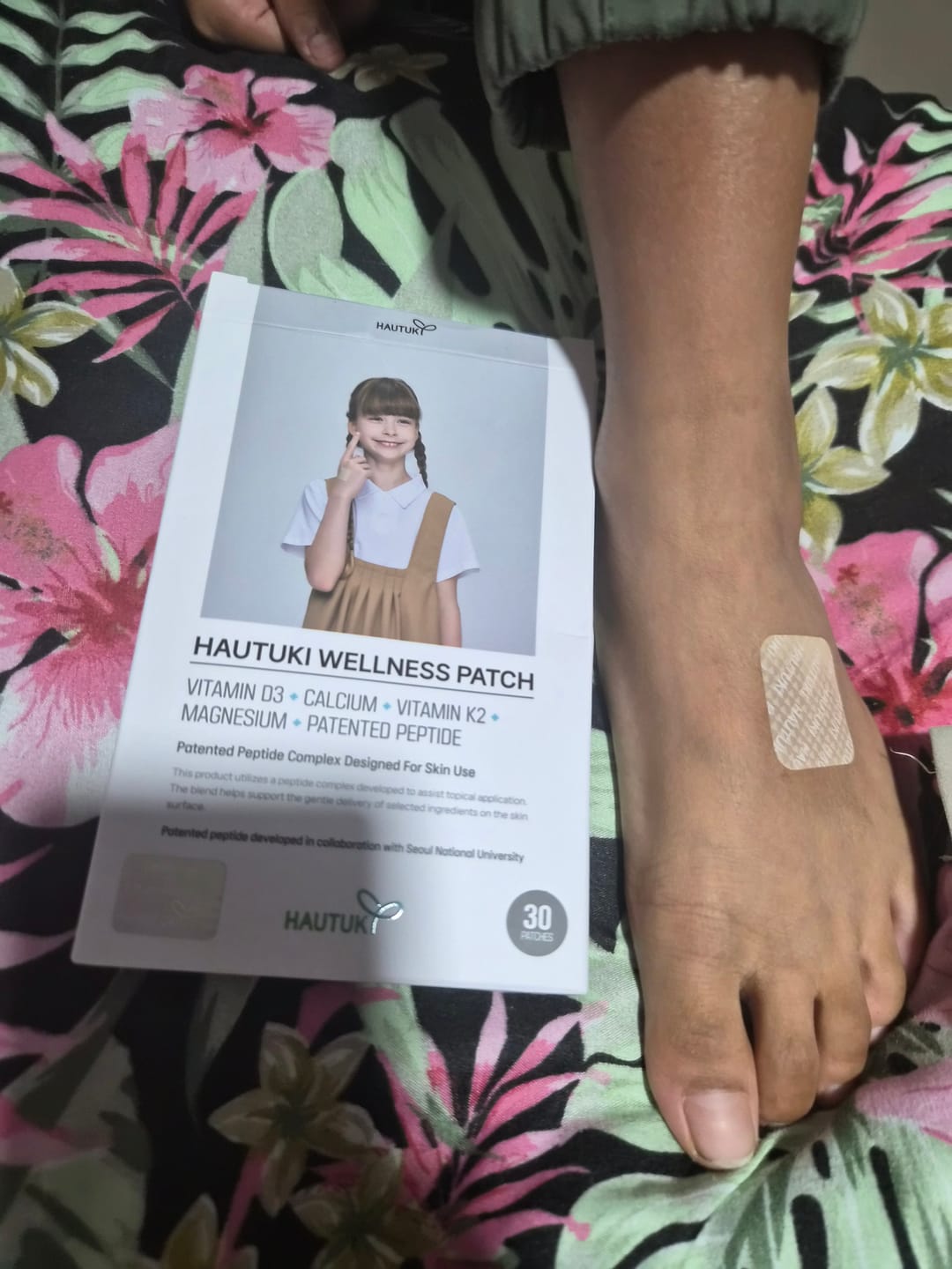 Customer photo review of HAUTUKI Wellness Patch - 1 Month Supply (1Box)