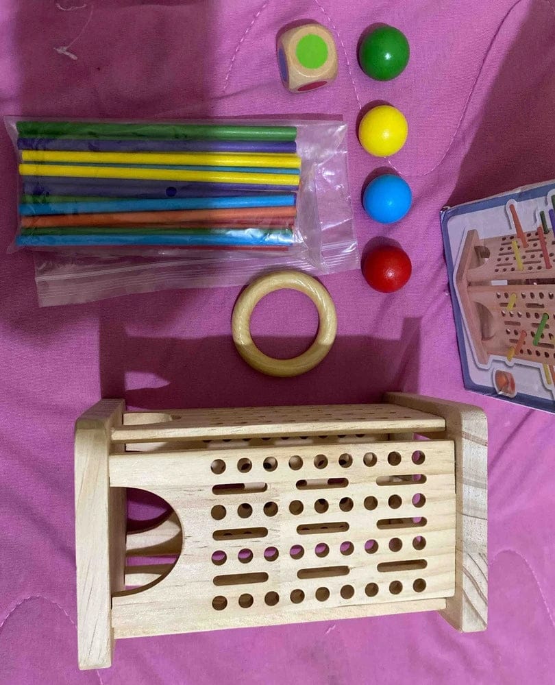 Customer photo review of Marvin’s Montessori Stick Tower Game