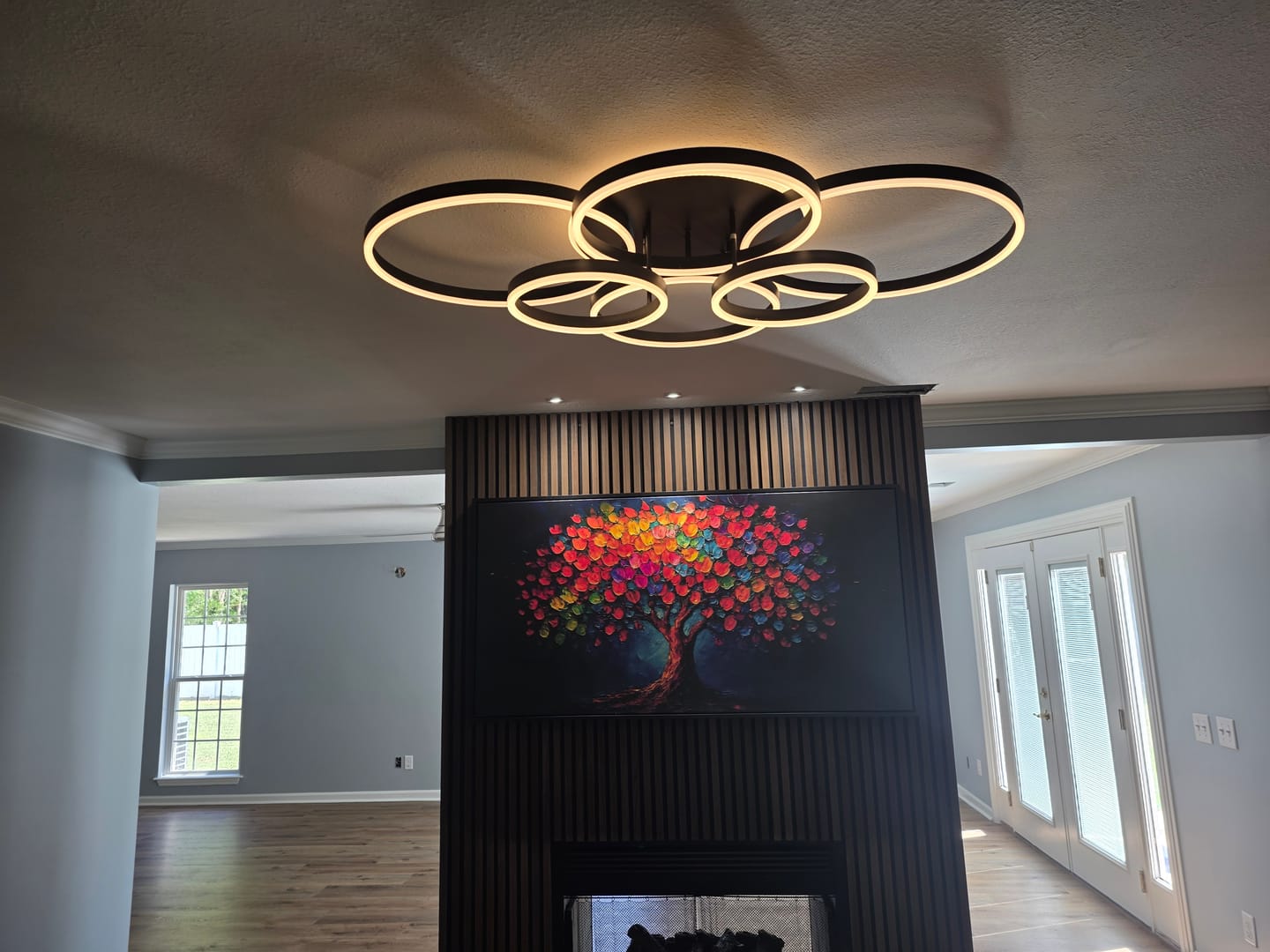 Customer photo review of WOMO Circular LED Flush Mount Ceiling Light-WM1032