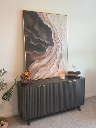 Customer photo review of Natural Canyon Texture Art – Contemporary Textured Abstract Art