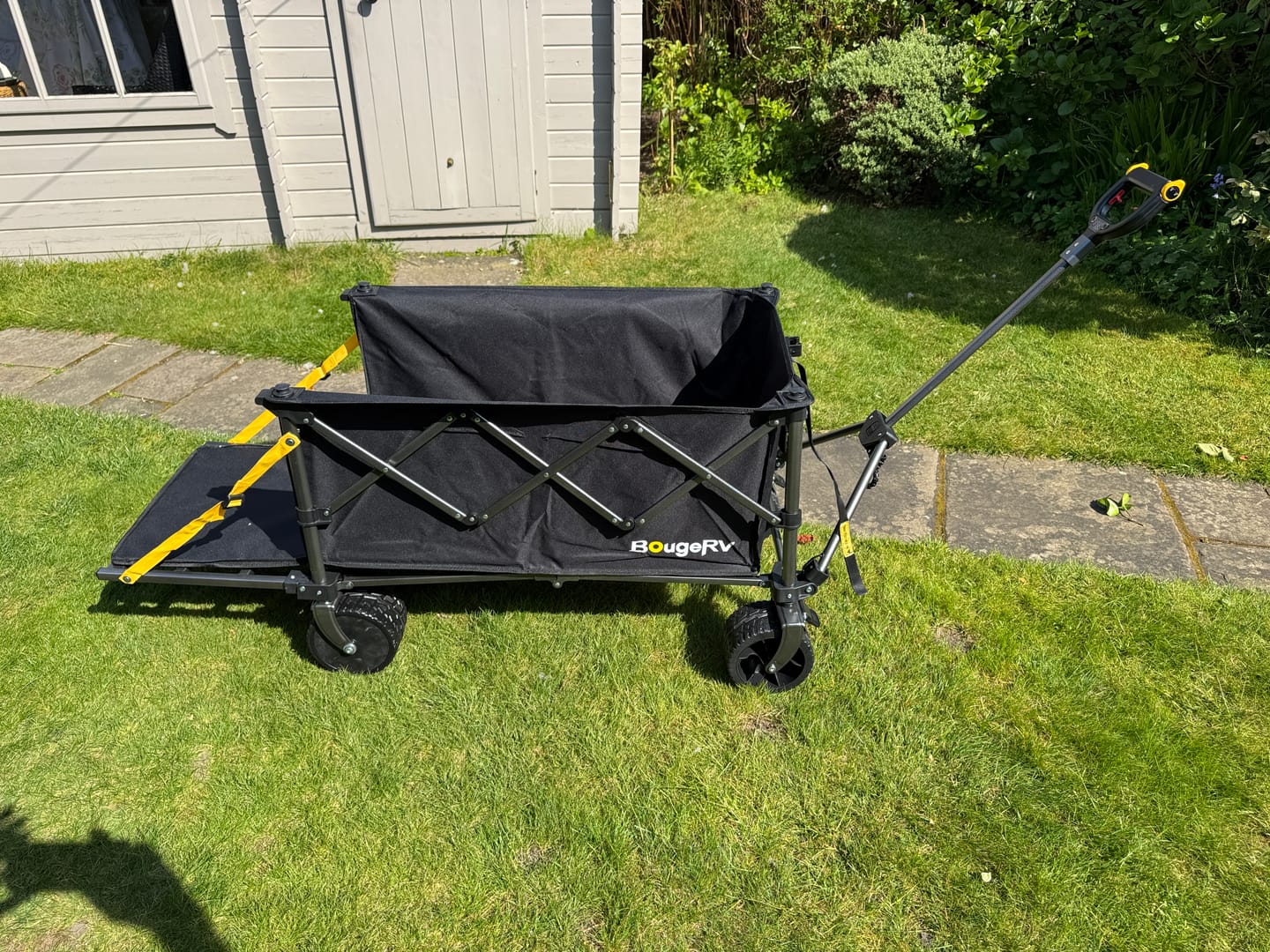 Customer photo review of BougeRV Electric Foldable Utility Camping Wagon with Power Bank