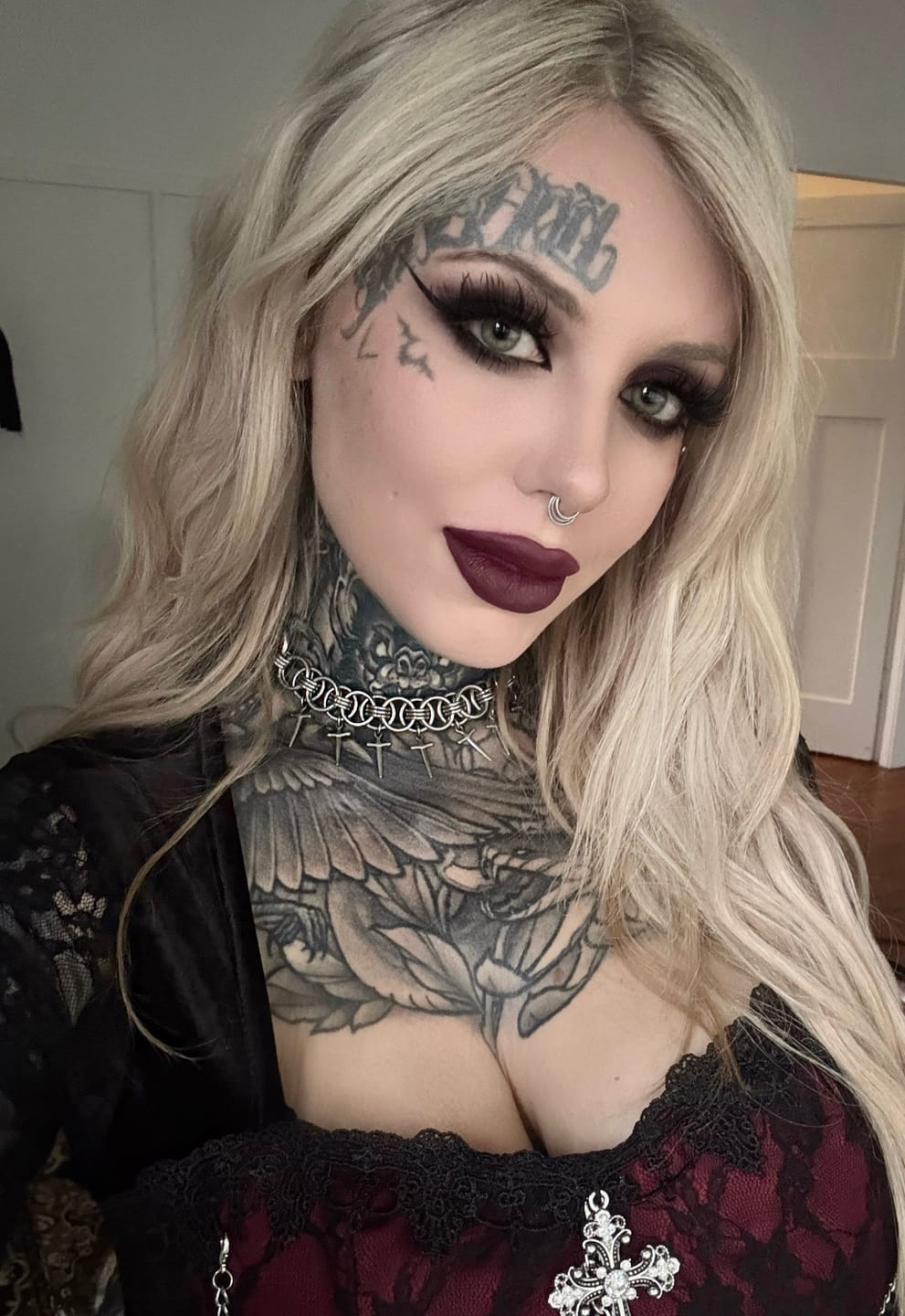 Customer photo review of Evermore Liquid Lipstick: Nocturne