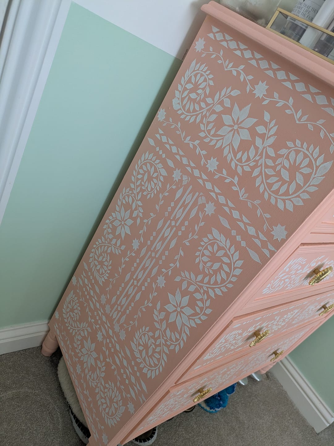 Customer photo review of JAIPUR Indian Bone Inlay Stencil Set