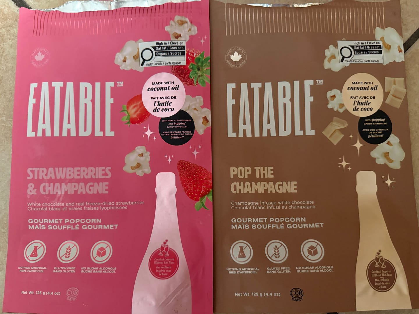 Customer photo review of Strawberries & Champagne (125g) - White Chocolate Kettle Corn