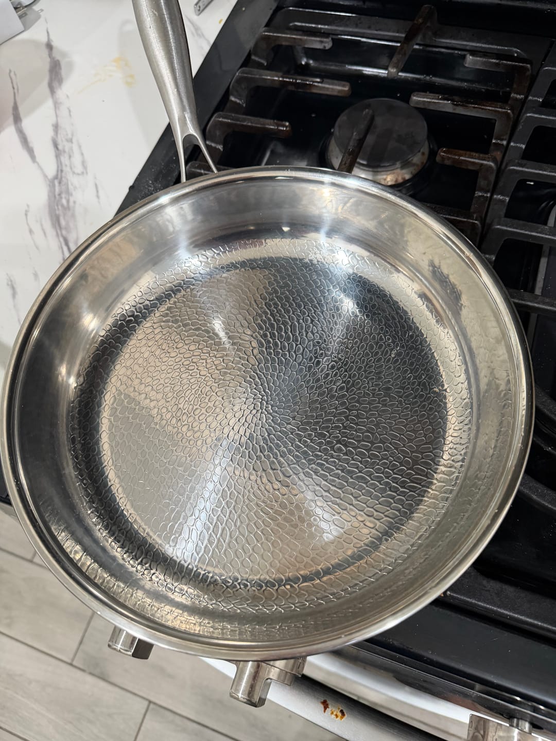 Customer photo review of Hand-Hammered Titanium Pan