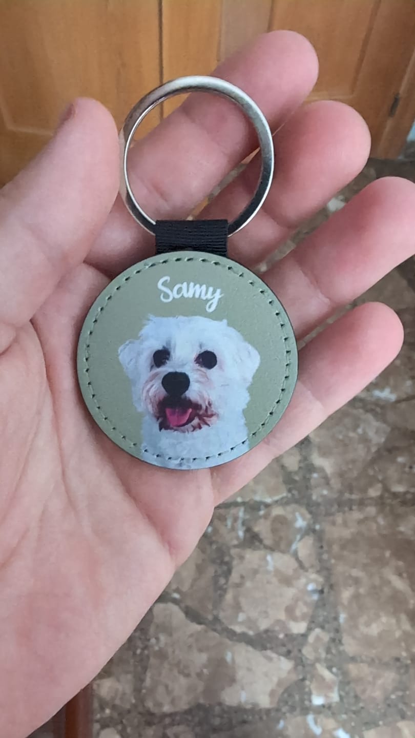 Customer photo review of Portaretrato animal - Llavero personalizado