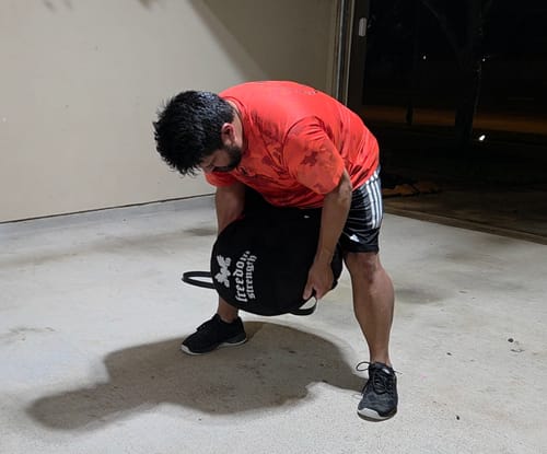 Customer photo review of Strongman Sandbag