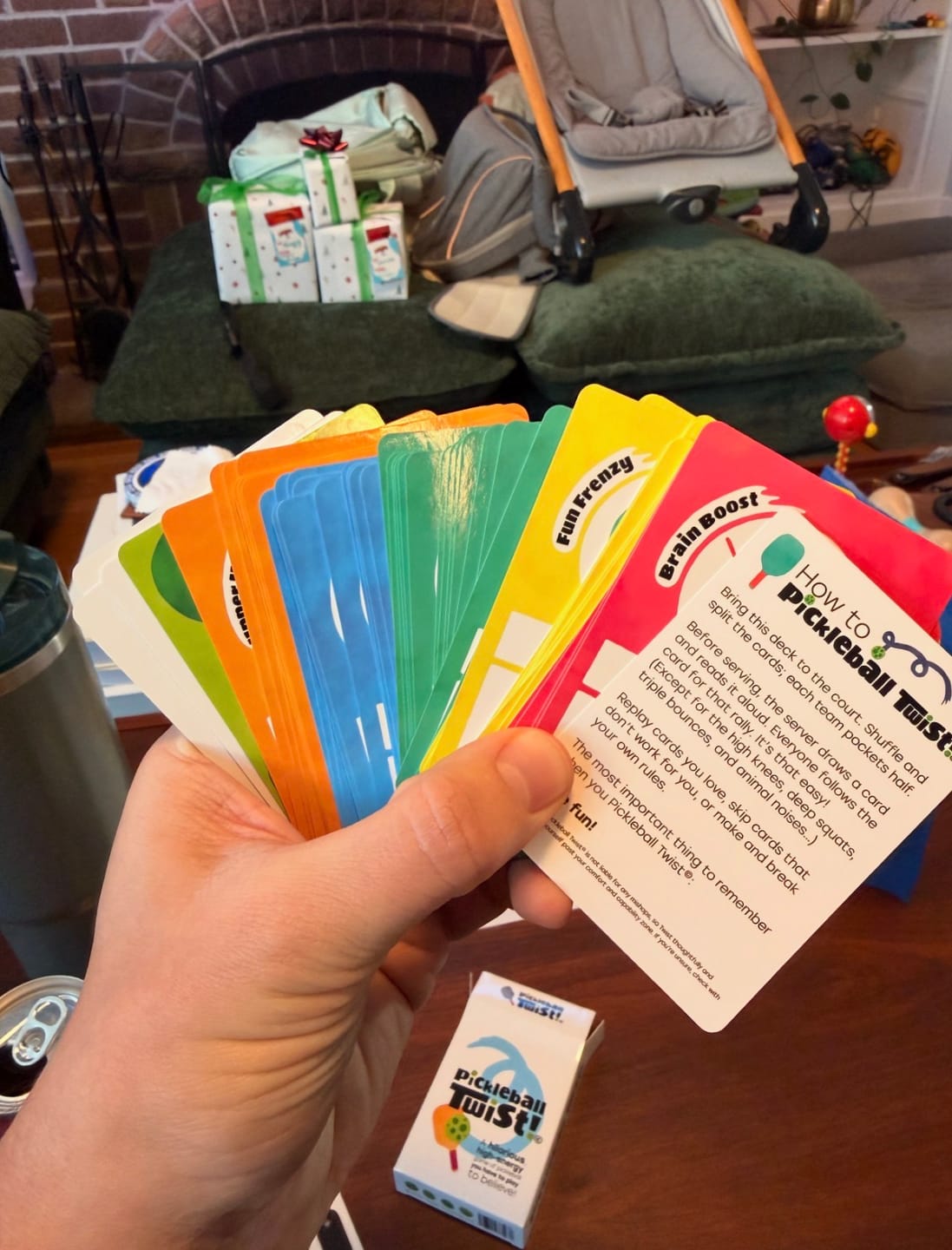 Customer photo review of Pickleball Twist™ — The On-Court Pickleball Card Game