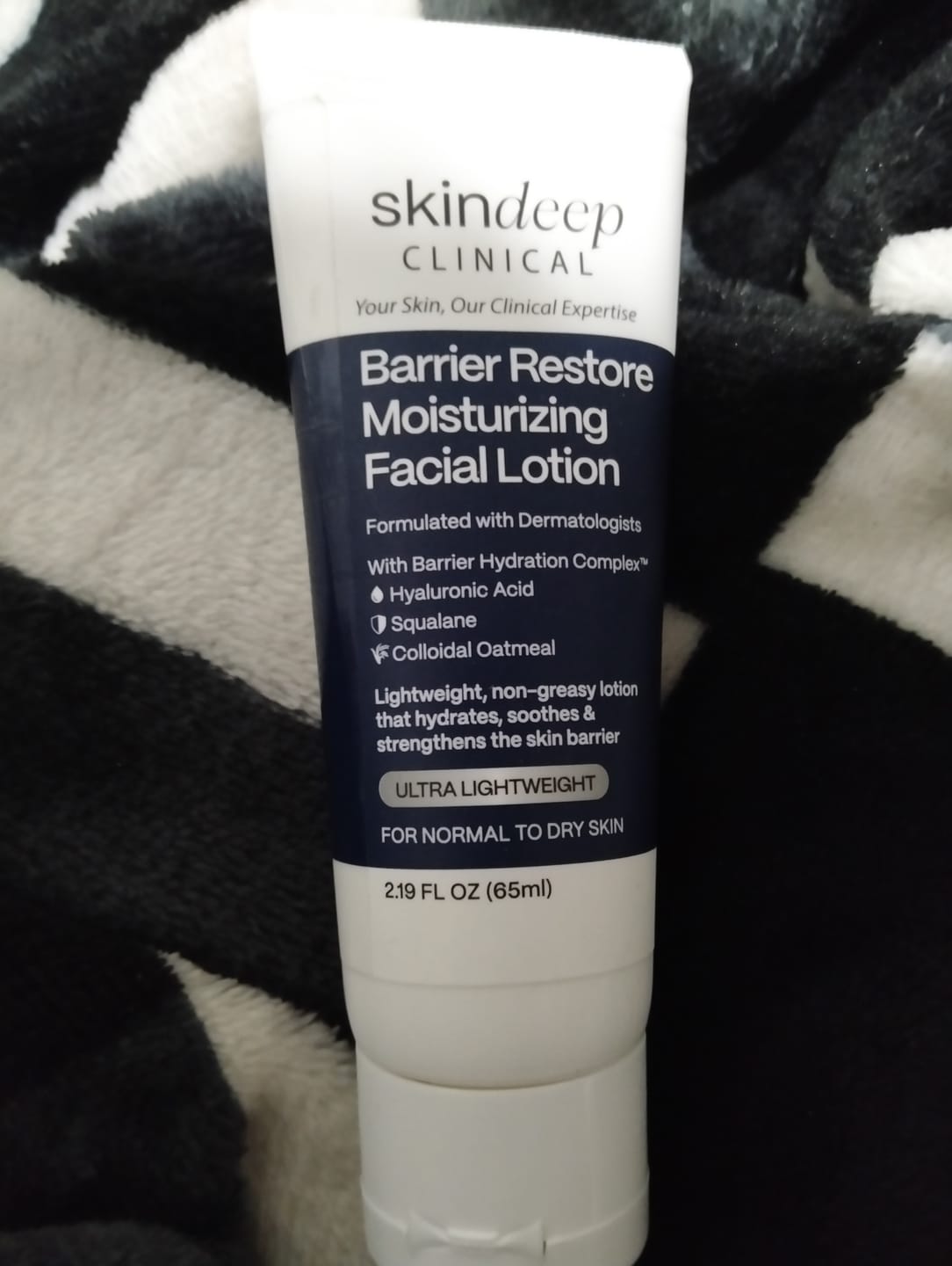 Customer photo review of Barrier Restore Moisturizing Facial Lotion