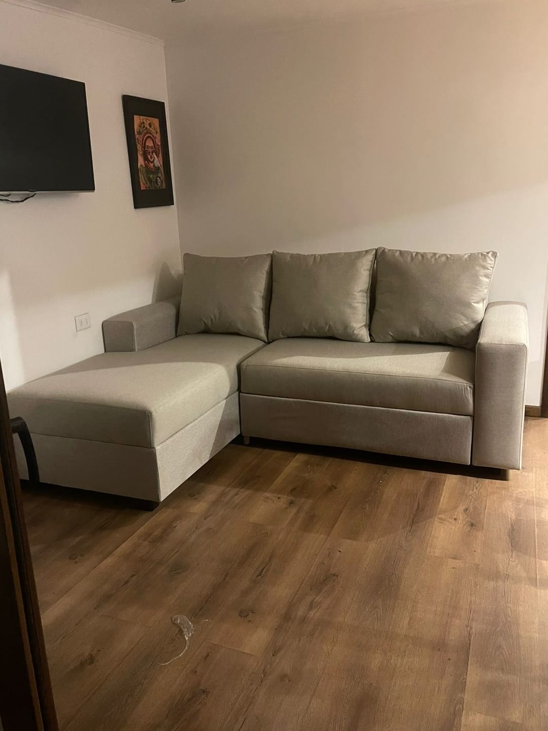 Customer photo review of Sofá en L Cama + Baúl y Cojines Grandes