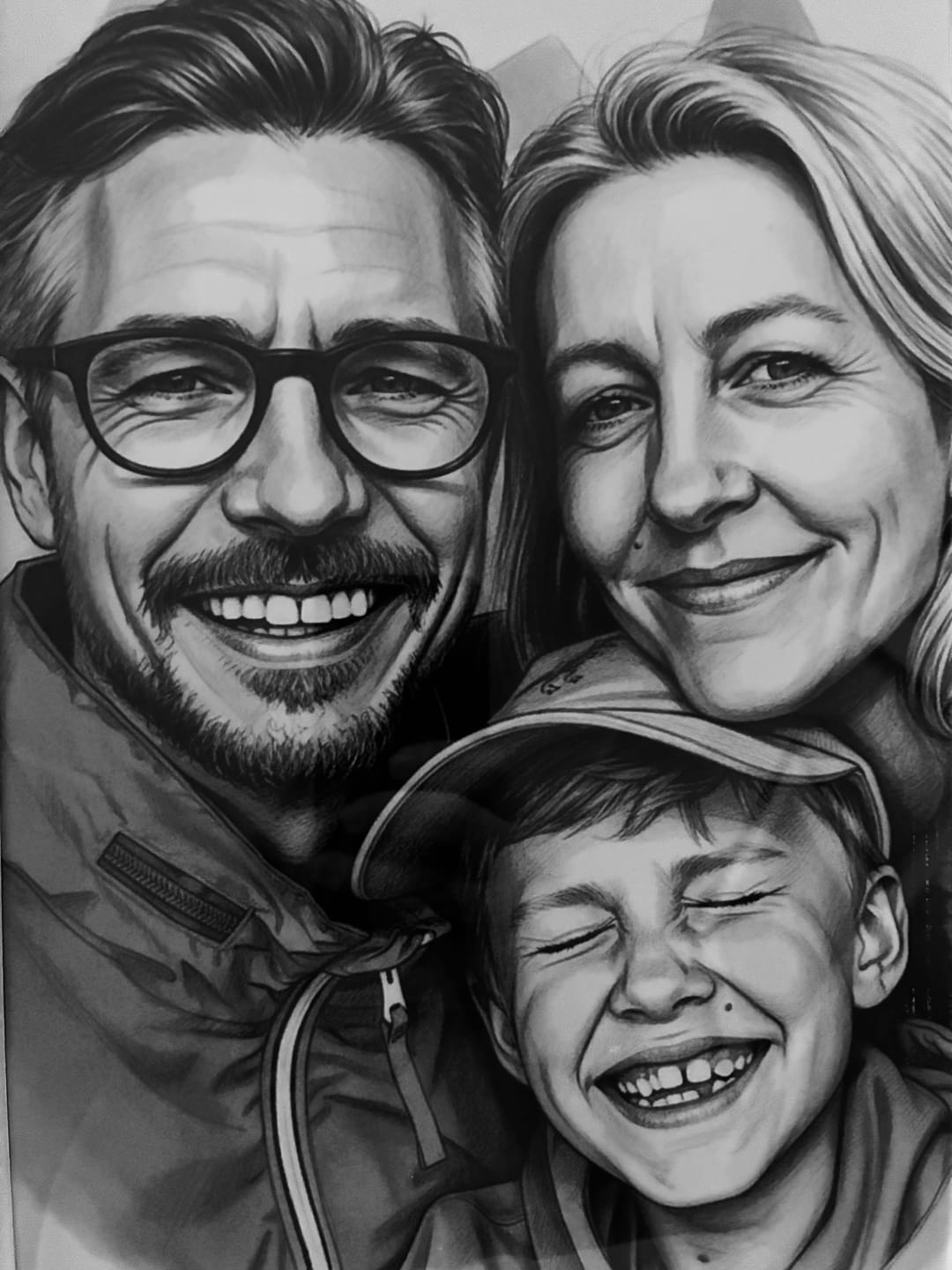 Customer photo review of ColorSketch Poster Dein Foto als handgezeichnete Karikatur
