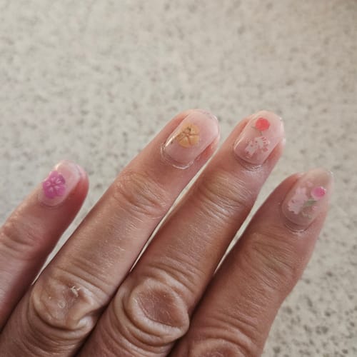Customer photo review of Lover | Super Jellies DIY Hard Semi Cured Gel Nail Wraps
