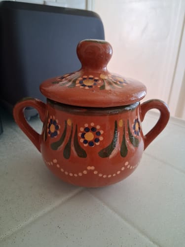 Customer photo review of Traditional Clay Sugar Bowl - Azucarera de Barro