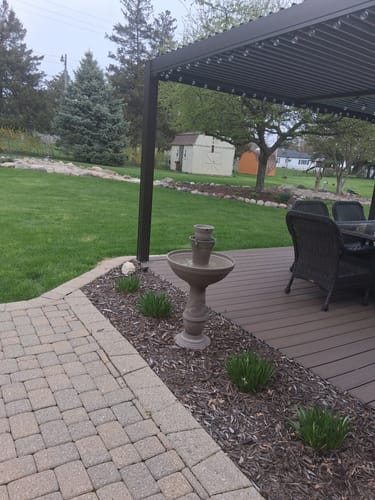Customer photo review of Adria Cordless 8-in-1 Modular Fountain with Timer