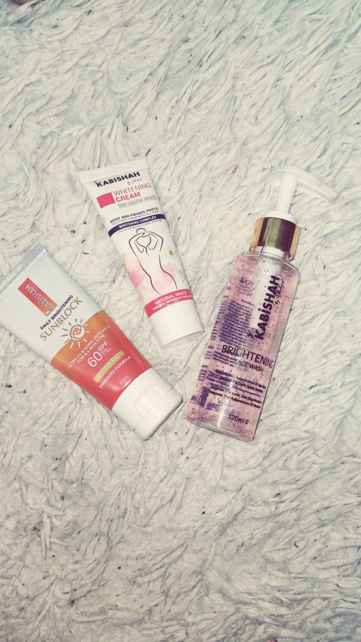 Customer photo review of Body Brilliance - Whitening Bundle: Cream & Lotion Duo