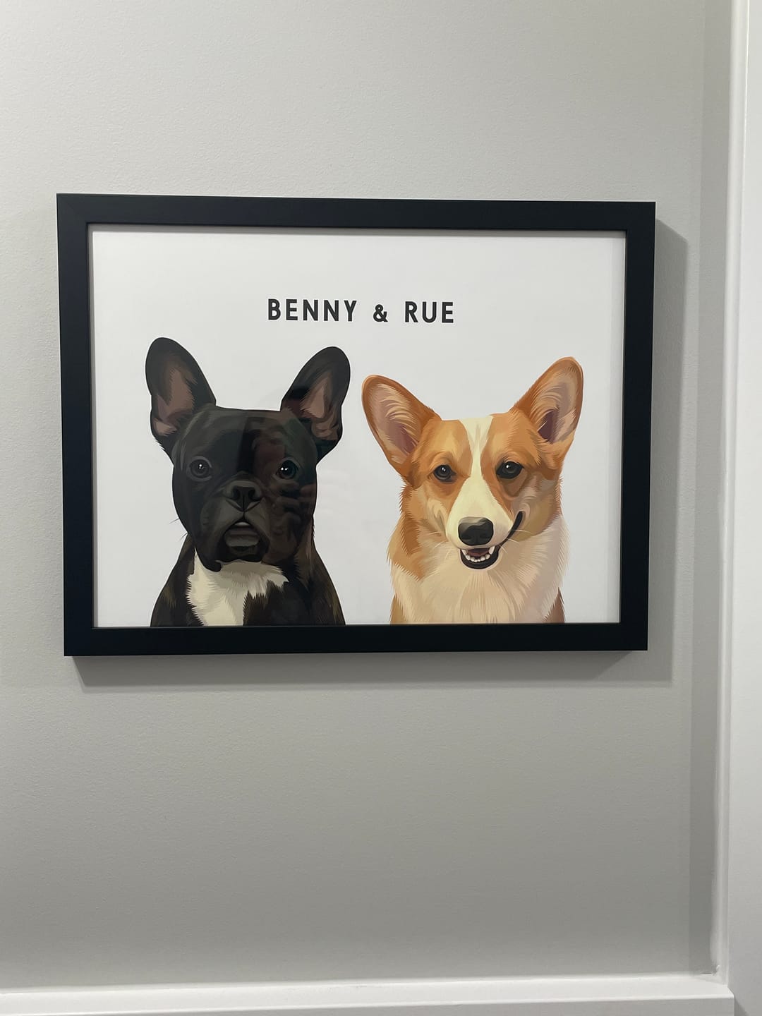 Customer photo review of Custom Two Pet Portrait