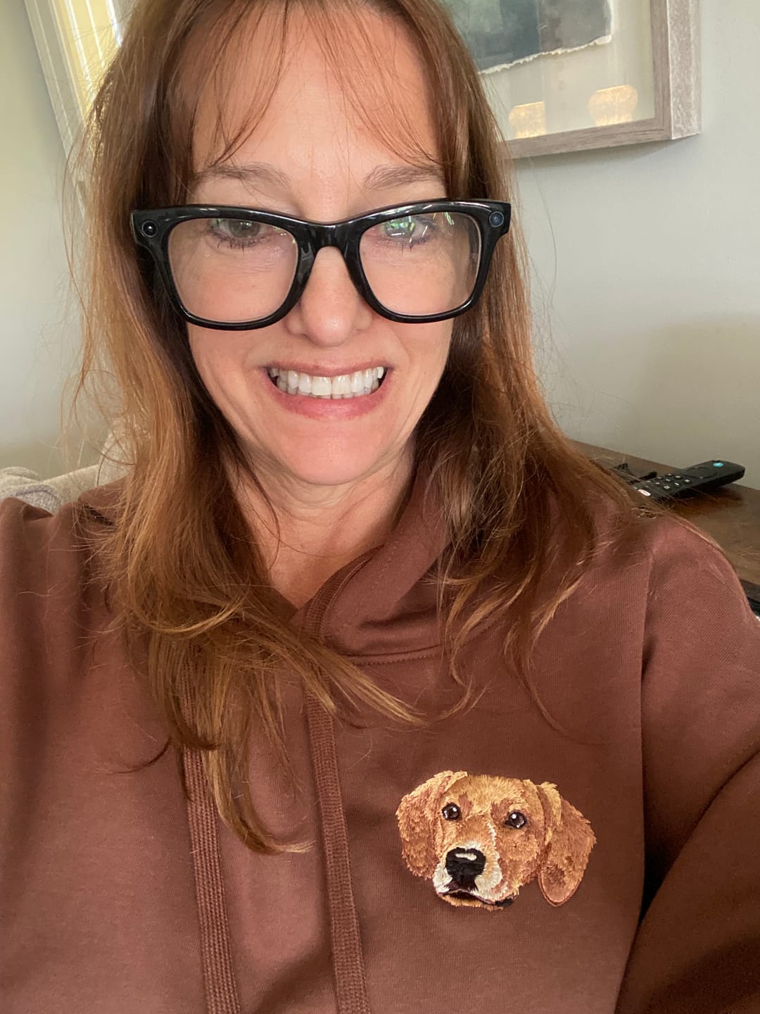 Customer photo review of Custom Full-Color Embroidered Cat Portrait Hoodie, Sweatshirt
