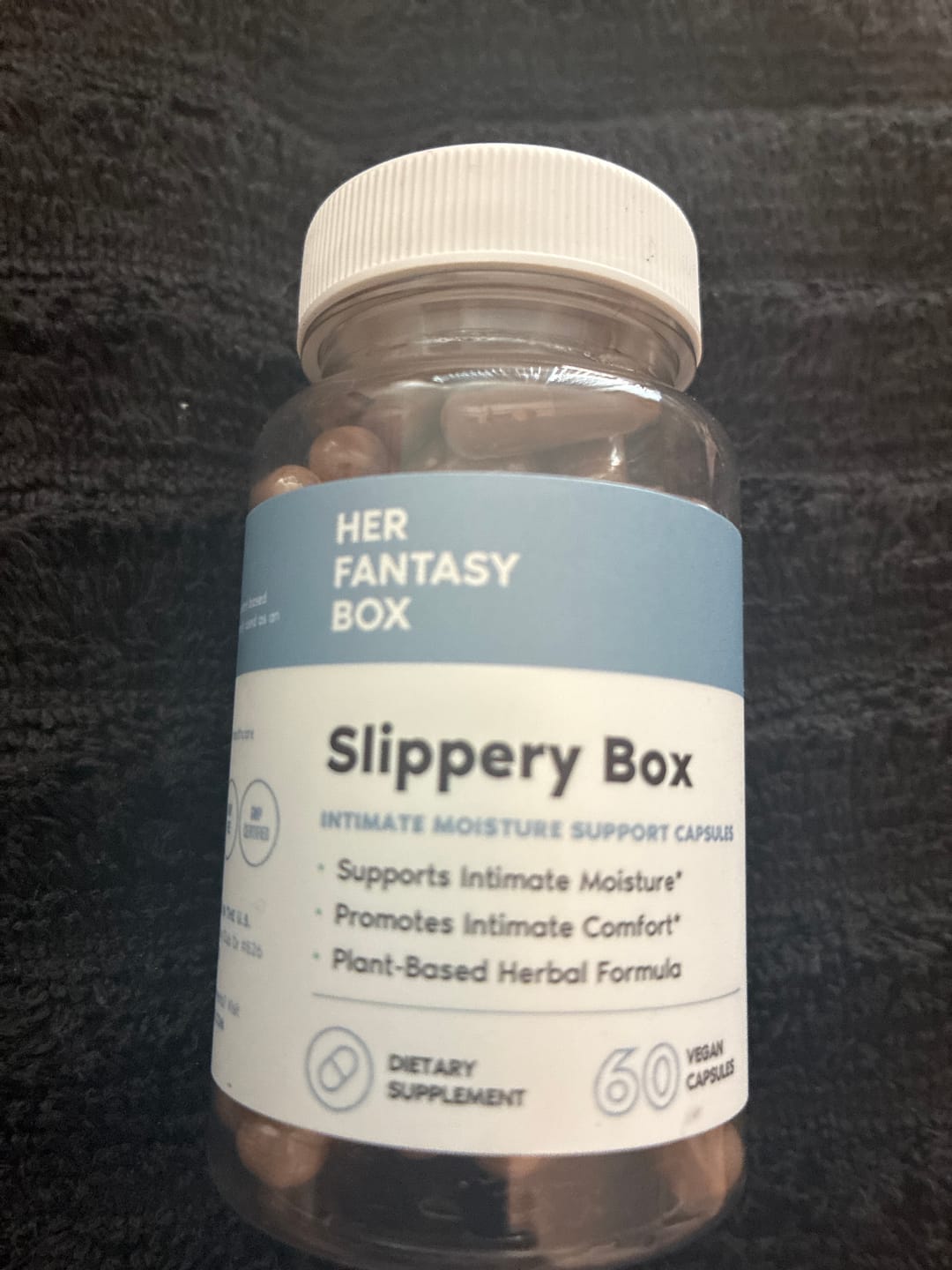 Customer photo review of Slippery Box - Slippery Elm Bark Vaginal Moisturizer Capsule - 3 pk