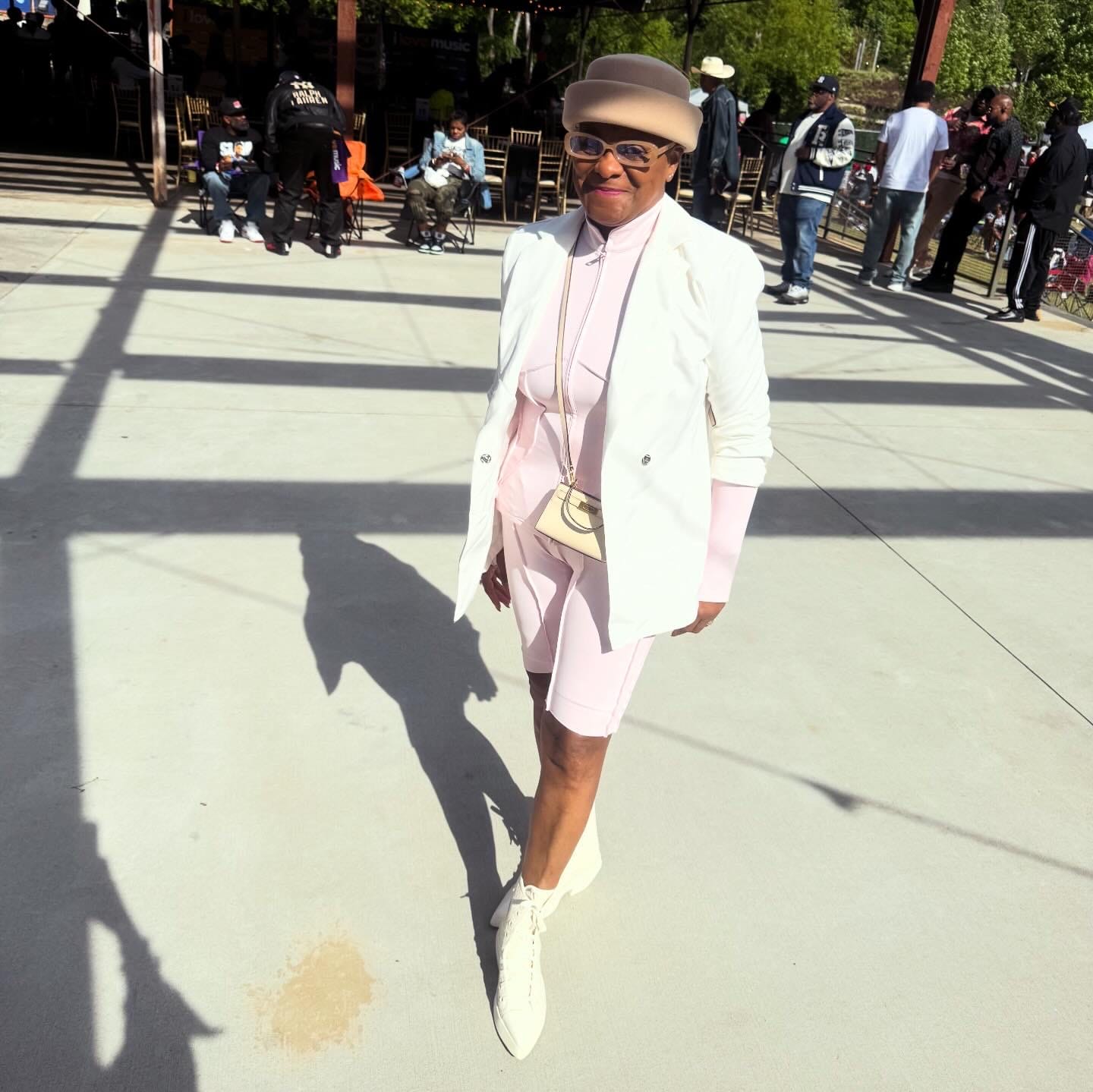 Customer photo review of London Pillbox Hat - Nude