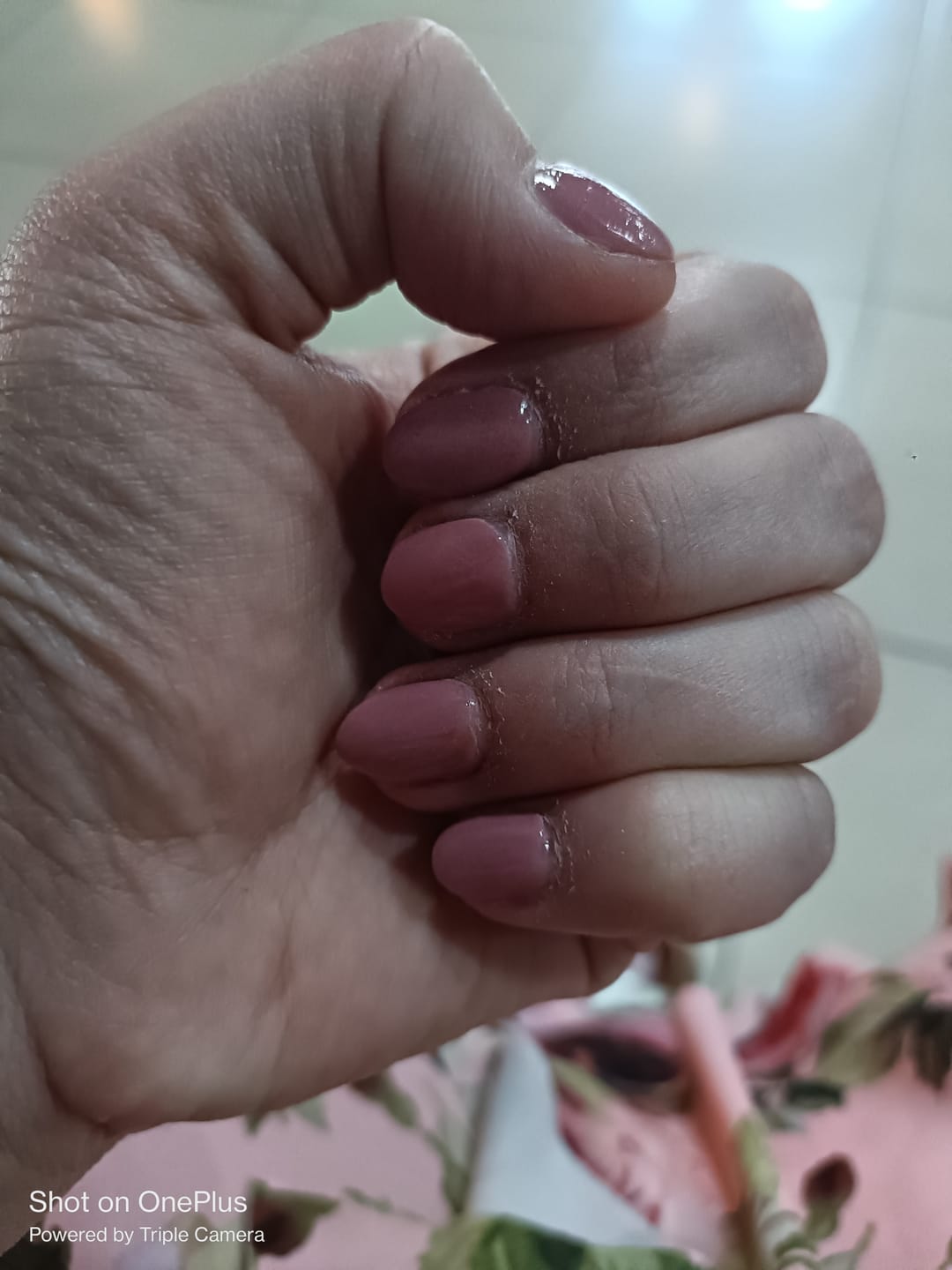 Customer photo review of Old Pink Dipping Powder
