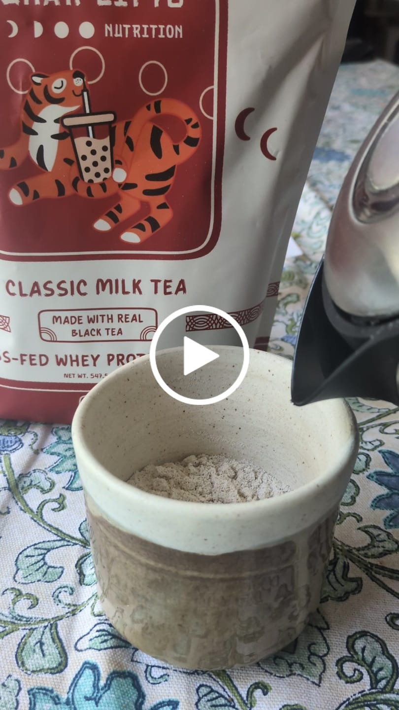 Customer video review of Classic Milk Tea Whey Protein