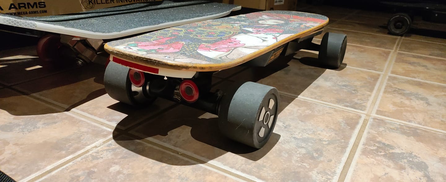 Customer photo review of Backfire Front Lights and Tail lights for Electric Longboard