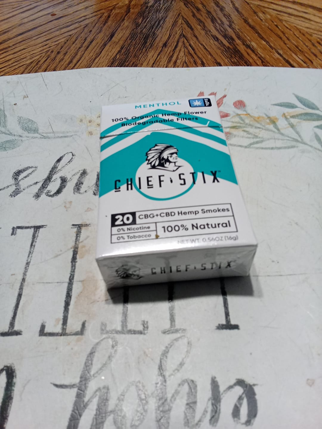 Customer photo review of Chief Stix 20ct CBD + CBG Hemp Smokes