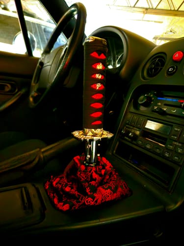 Customer photo review of Katana Gear Knob Samurai Ninja Sword