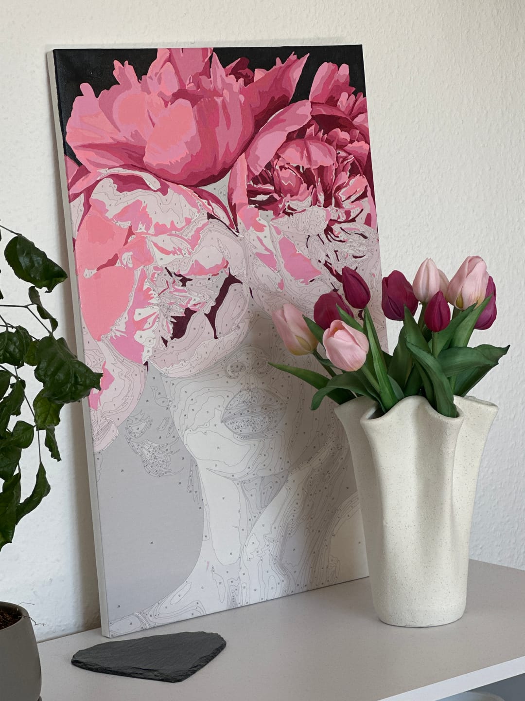 Customer photo review of Malen nach Zahlen - Noir Woman - Premium Painting