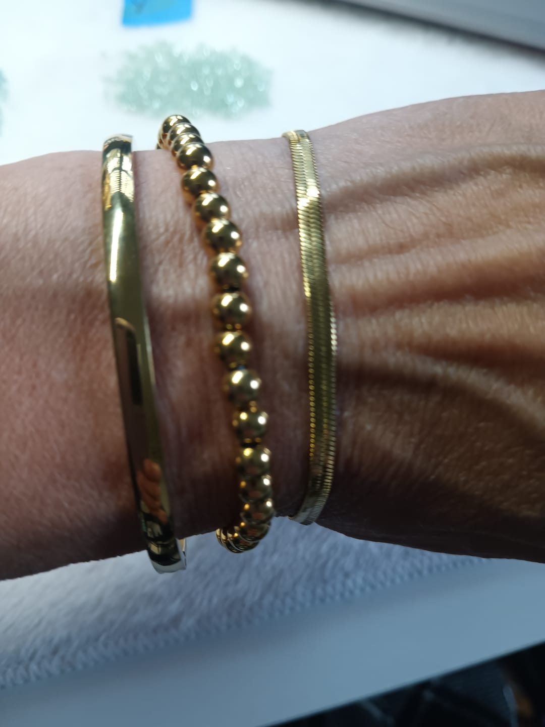 Customer photo review of Chelsea Herringbone Bracelet