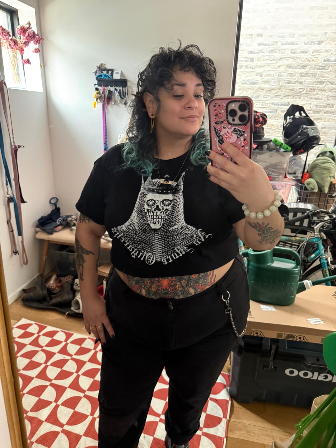 Customer photo review of No More Oligarchs Crop Tee