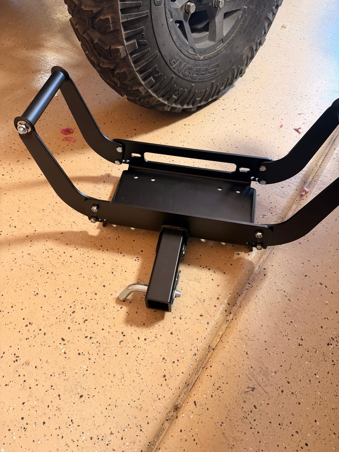 Customer photo review of X-BULL Winch Cradle Mounting Bracket