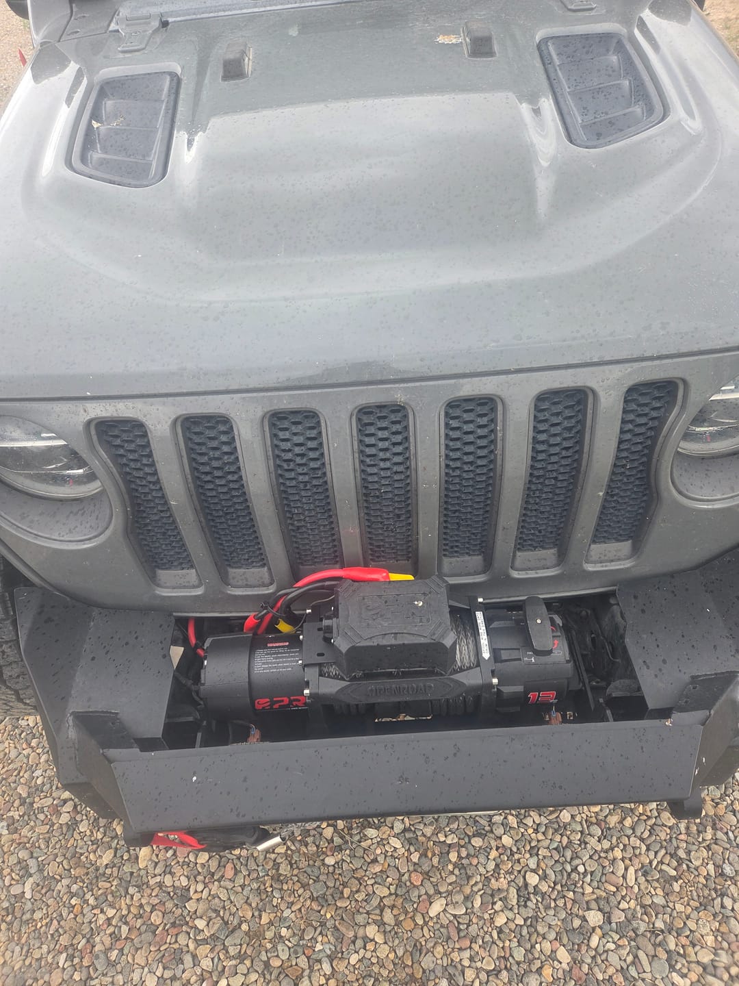 Customer photo review of OPENROAD 13,500lbs electric winch with Synthetic Rope - Panther Series 3S