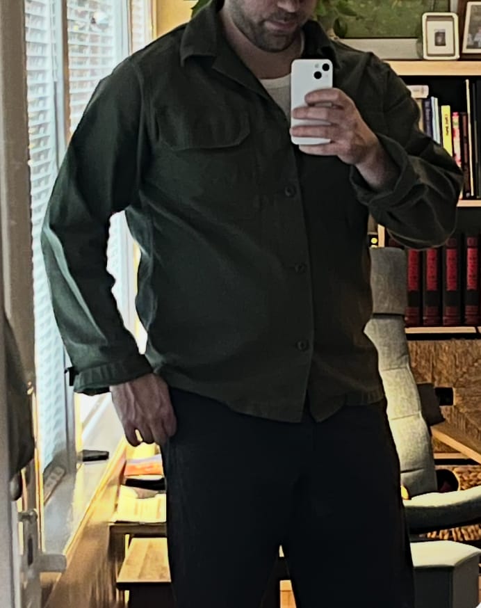 Customer photo review of 1963 US Army OG-107 Fatigue Utility Shirt