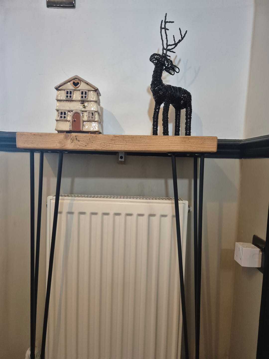 Customer photo review of Console Table 15cm Depth | Hairpin Leg